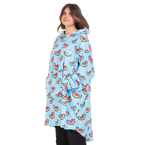 Snuggs Blanket Hoodie Light blue Watermelon
